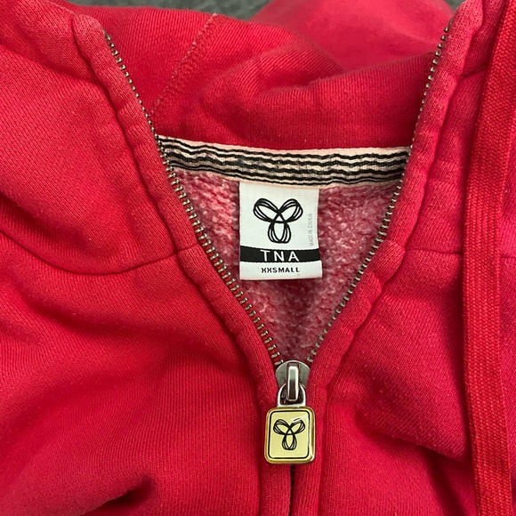 TNA Neon Pink Hoodie, Size: Extra Small - Picture 4 of 9